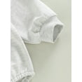 thumbnail image 4 of ZAXARRA Barboteuse de Noël pour Bébés Garçons Filles Imprimé Lettre Col Rond Manches Longues Chandail en Molleton Gris Automne Hiver Hauts Décontractés, 4 of 6