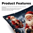 thumbnail image 2 of Santa Claus Luxurious Velvet Pillows Covers Set of 2 for Throw Pillow or Bed Pillow, Unique Patterns, 16x16 18x18 20x20 Inches,for Various Occasions, 2 of 6