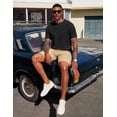thumbnail image 3 of COOFANDY Men' Henley Shirts Short Sleeve Texture Casual Button Henley Summer Classic Basic Tee Shirts, 3 of 6