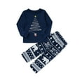thumbnail image 4 of HESHENG Christmas Pajamas Set Xmas Tree Printed Family Matching Nightwear Sleepwear PJs Sets for  Women Men Kids (Blue, Mom-XXL), 4 of 10