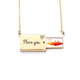 thumbnail image 1 of Ciudad silueta Rojo Amarillo Barcelona Sobre de carta de amor, collar y joyas colgantes, 1 of 3