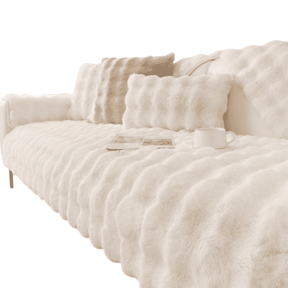 AUQ Couch Slipcover Give the Sofa A New Look Sofa Covers Optimize the Comfort of the Seat Armchair Covers Off-White