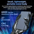 thumbnail image 4 of 7-inch HD mini Touchscreen Laptop, Celeron J4105, 12GB RAM, 512GB SSD, Win 11 Pro, All-Metal Design – Portable Computer for Business & Students, WiFi, USB 3.0, Mini HDMI, TF Card, 4 of 10