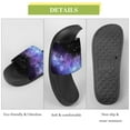 thumbnail image 7 of GZHJMY Stylish Slides for Women Men, Space with Realistic Nebula and Lots of Shining Stars Soft Flexible Slip-on Sandals Slippers, 7 of 7