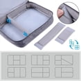 thumbnail image 4 of Grey-Waterproof Cable Storage Case Universal Organizer Thick Padded Durable Electronics Organizer Bags Hard Drive Cases Charger Memory Cards, 4 of 5