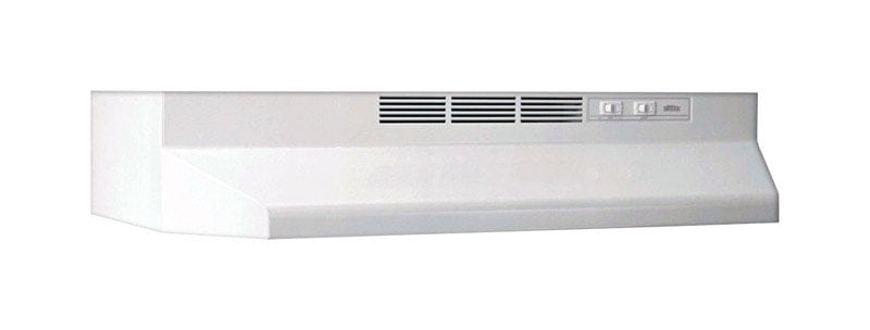 Broan Under Cabinet Range Hood Lighted 24 in 2 Amp Ductless Stainless Steel 