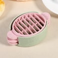 thumbnail image 2 of MultiFunction Wheat Straw Boiled Egg Cutter Slicer Chopper Sectioner Kitchen Tool New (Green), 2 of 2