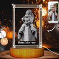 thumbnail image 2 of AISENIN 3D Crystal Photo Customized with Light, 3D Picture in Crystal,3D Laser Etched Picture Engraved Crystal Custom Picture Gifts for Mom, Dad,Couple,Family, 2 of 5