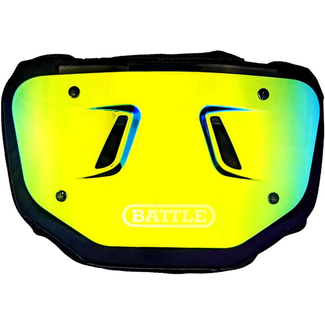 Battle Sports Plaque Arrière de Football Protectrice Prism Chrome - Adulte - Or/bleu