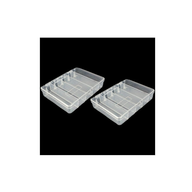 Greeniant Caja de aparejos de pesca, 2 uds., cajas de almacenamiento con tapa ligera, ganchos de líneas de alambre de señuelo resistentes al Pescar