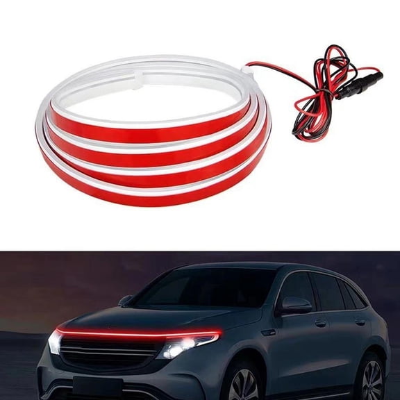 Flexible Daytime Running LED Lights - Car Headlight & Hood Decorative Automotive Strips