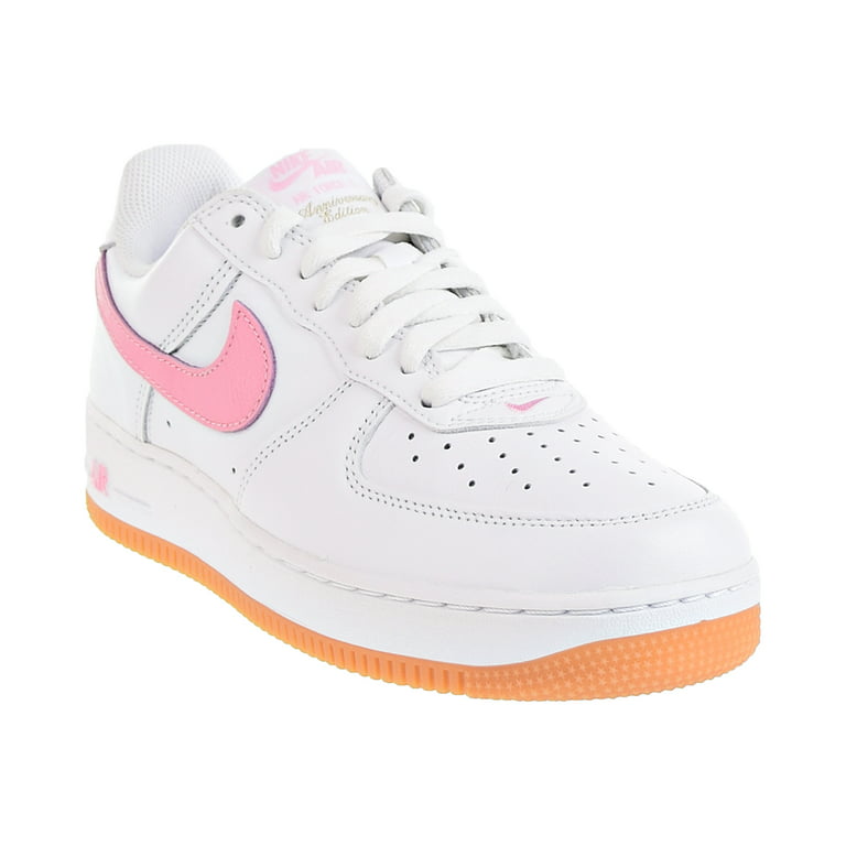 Men's Nike Air Force 1 Low Retro White/Pink-Gum Yellow (DM0576 101) - 7 