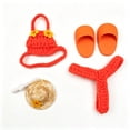 thumbnail image 2 of Knitted Swimsuit Set Slippers Desktop Gooses Clothing Set Mini Knitted Hat Bikini Enhancing The Cute Mood Of Desktop Dressing, 2 of 6