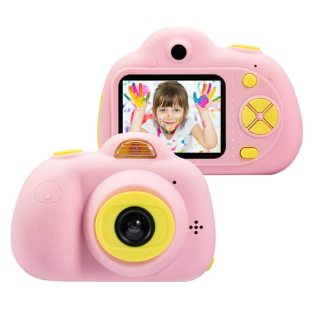 Kids Toys Camera for 3-6 Year Old Girls Boys, Compact Cameras for Children, Best Gift for 5-10 Year Old Boy Girl 8MP HD Video Camera Creative Gifts, Pink(16GB Memory Card Included), (Best Hd Girl Wallpapers)