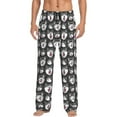 thumbnail image 2 of Goofa Husky Printed Soft Pajama Pants for Men, Wide Leg Comfy Casual Lounge Yoga Pants-Large, 2 of 9