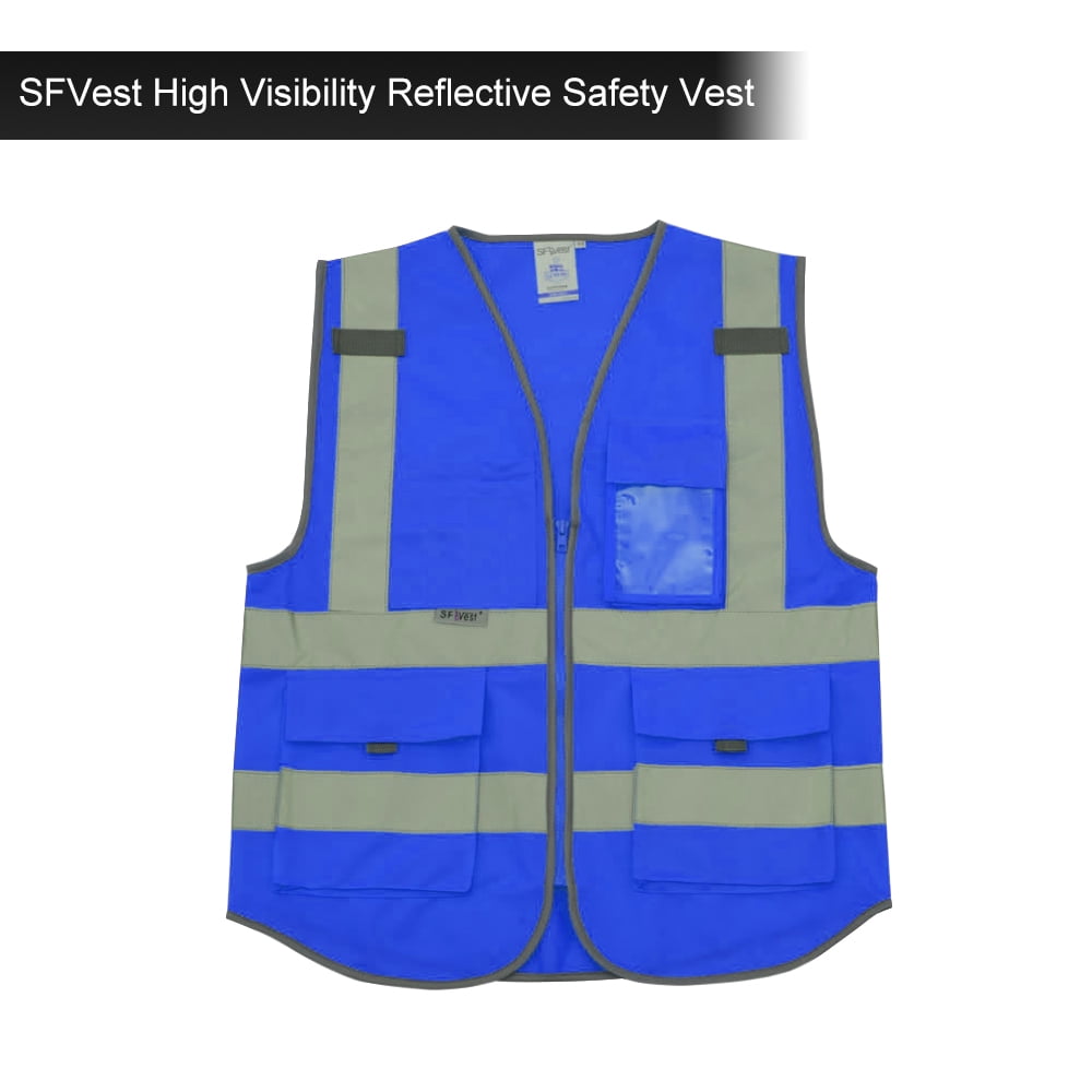 Details about   Hi Vis Viz Vest High Visibility Safety Workwear Reflective Hat Belts Vest Shirt 