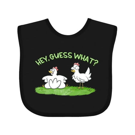 

Inktastic Hey Guess What Chicken Butt Gift Baby Boy or Baby Girl Bib