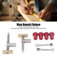 thumbnail image 4 of 2 Pcs Pince de Bureau pour Menuiserie Réglable Outil de Charpentier Pince Fixation Rapide Laiton Étau Banc Pinces pour Chien, 4 of 8