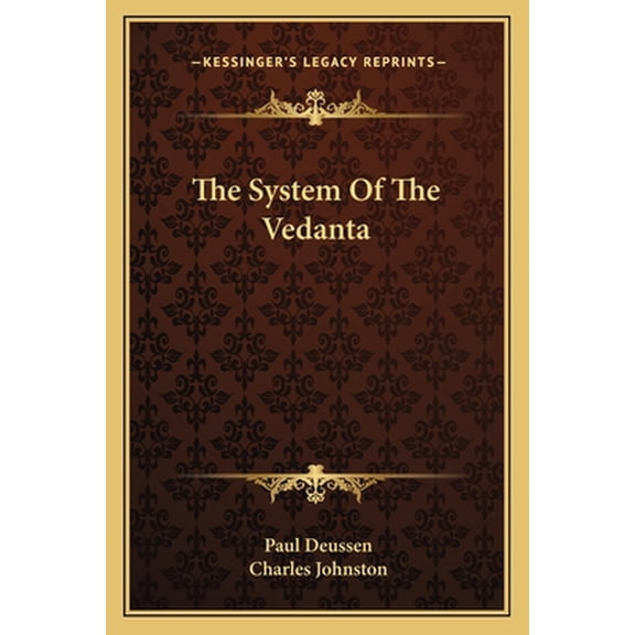 The System of the Vedanta