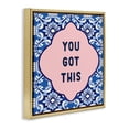 thumbnail image 3 of Stupell Industries You Got This on Boho Gold Framed Floater Canvas Wall Art, design by Lettered and Lined, 25 x 25, 3 of 9