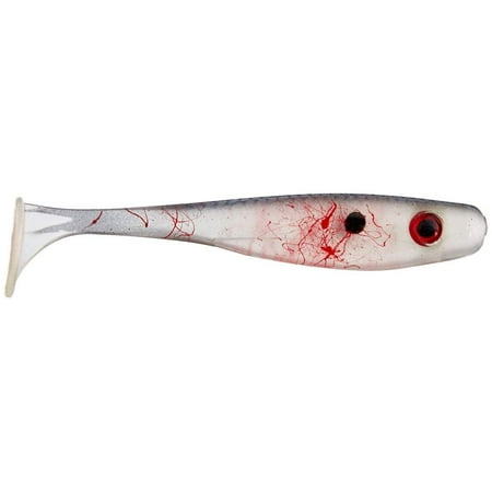 Big Bite Baits 3 1/2 inch Suicide Shad Soft Paddle Tail Swimbait (Bling)