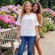 thumbnail image 2 of Blusa de puntos suizos para mujer de tallas grandes Agnes Orinda, camiseta casual de cuello redondo y mangas con volantes 2X blanca, 2 of 8