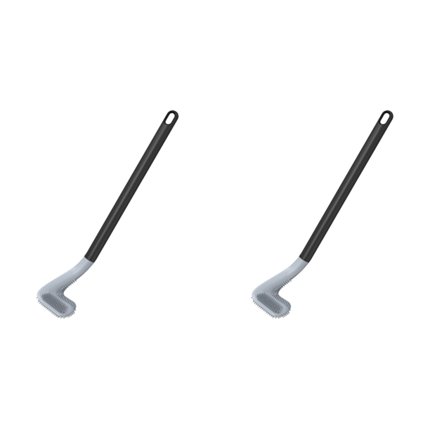 Cepillo Limpieza Inodoro Silicona Con Forma Golf Largo ()