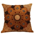thumbnail image 3 of Decoración del hogar Throw Pillow Case Colorful Abstract Mandala 18X18 Inch Funda de almohada cuadrada Funda de cojín Impreso en un lado BANYUO Electrónica, 3 of 4
