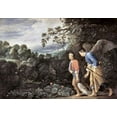 thumbnail image 2 of Elsheimer, Adam 14x11 White Modern Wood Framed Museum Art Print Titled - Tobias and The Angel, 2 of 4