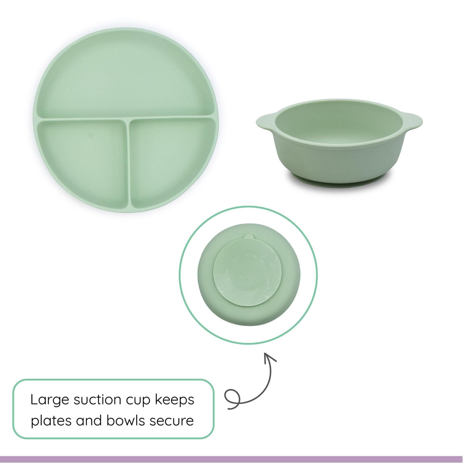 Ensemble de Repas 100 % Silicone – 10 Pièces Ensemble de repas