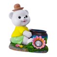 thumbnail image 1 of Estatua de oso solar Gloria para jardín escultura de animal maceta decorativa, 1 of 6
