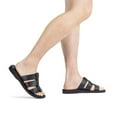 thumbnail image 2 of Micah - Leather Double Strap Sandal | Black, 2 of 4