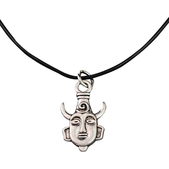 Dean's Fans Amulet Protective Pendant Necklace Dean Winchester Mask Necklace Amulet Pendant Antique Silver Necklace