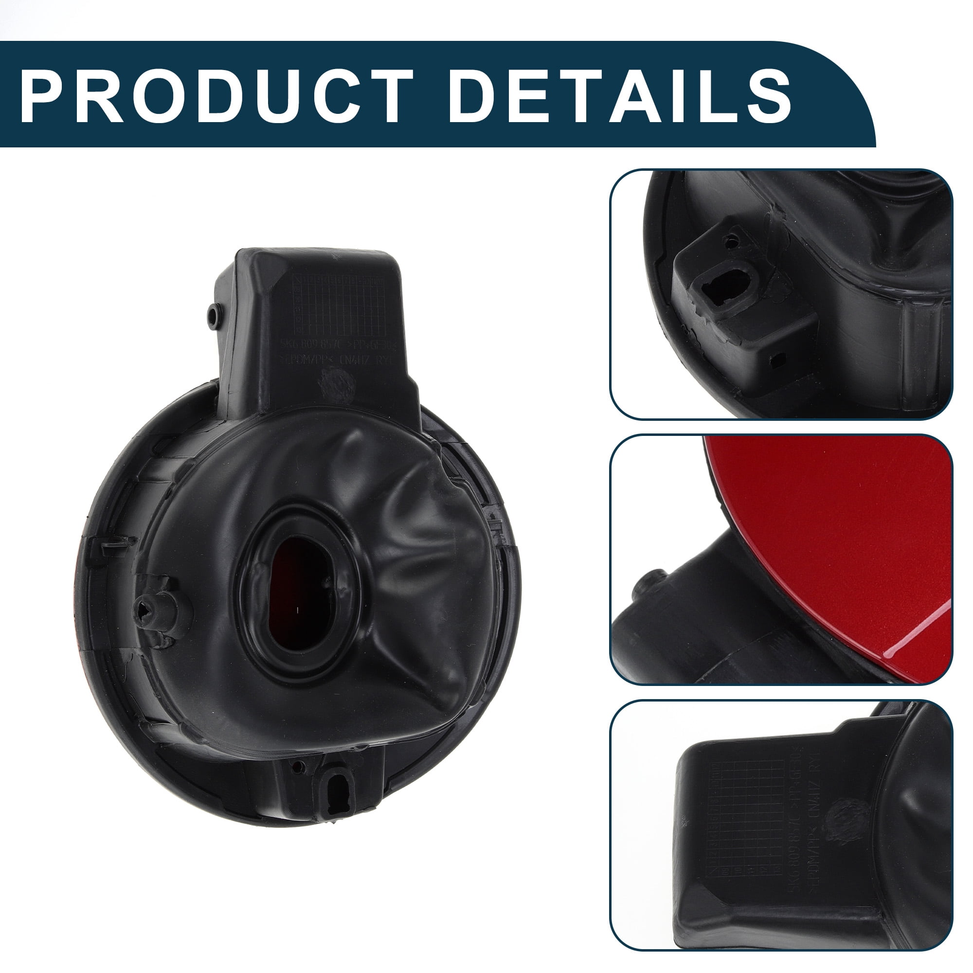 Unique Bargains Fuel Tank Door Cap for Volkswagen Golf 6 2010-2013 Filler Flap Cover Red
