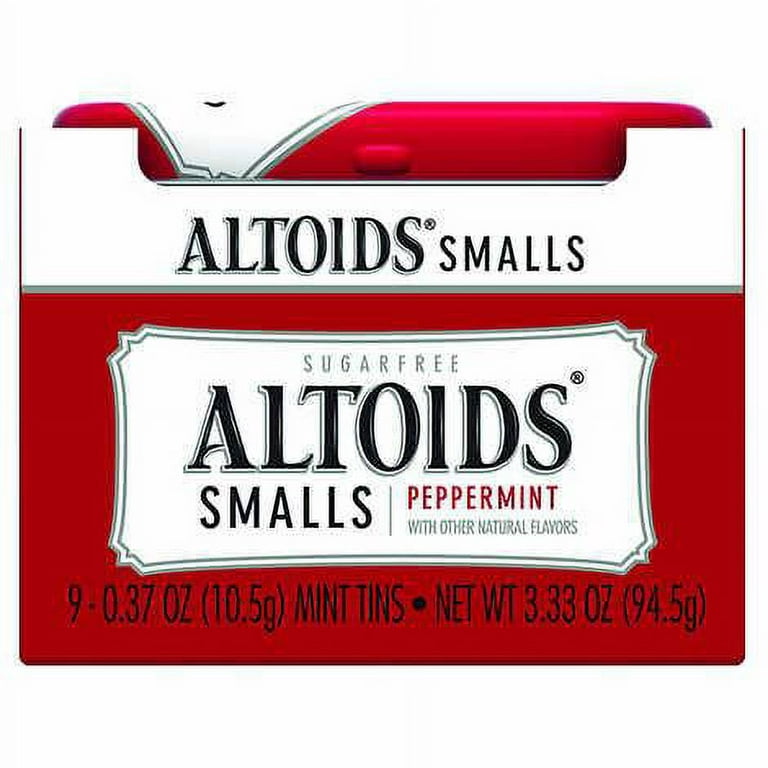Altoids Smalls Sugar Free Wintergreen Mints, 0.37-Ounce Tins (2 Packs of 9)  