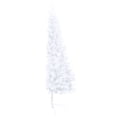 thumbnail image 4 of Charmma Artificial Half Christmas Tree with LED&Stand White 70.8" PVC, 4 of 11