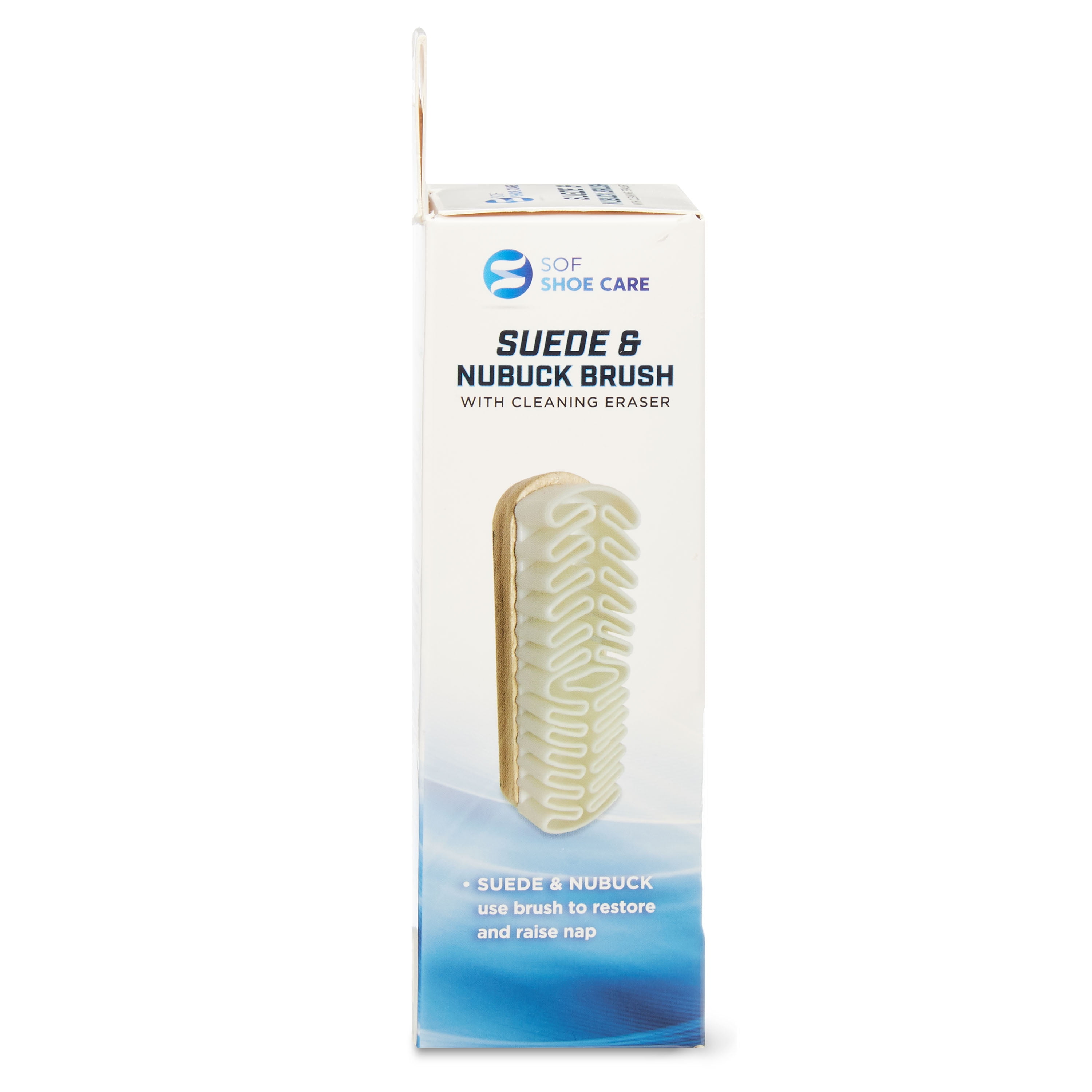 Professional Quality NYLON SUEDE/NUBUCK BRUSH CLEANER WITH HANDLE White 