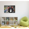 thumbnail image 3 of wall26 - Canvas Wall Art - Dog Listening to Music Funny Animal Concept - Gallery Wrap Modern Home Art | Ready to Hang - 32x48 inches, 3 of 4