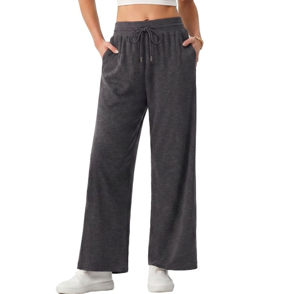 Cueply Wide Leg Sweatpants Women Casual Baggy Heavyweight Lounge Sweat Pants Winter Joggers with Pockets