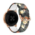 thumbnail image 1 of Correa de silicona Original de 20mm para Samsung Galaxy Watch Active 2 40/44mm / 3 41mm, pulsera inteligente para Huawei GT 2 42mm Tan Jianjun unisex, 1 of 2