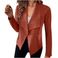 thumbnail image 1 of IMENGL Veste Zippée Décontractée en Suède à Manches Longues, Rouge m, Taille M-TG, 1 of 5