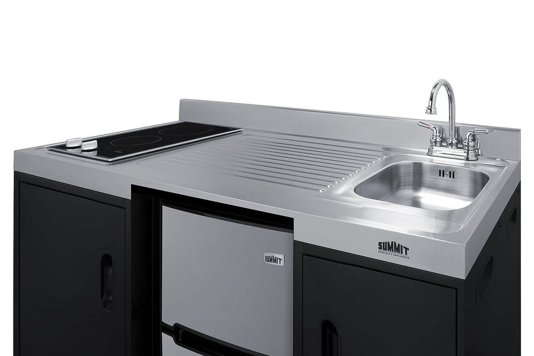54" Wide All-In-One Kitchenette, ADA Counter Height, Right Side