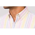 thumbnail image 5 of Men's Cotton Striped Casual Shirt | Long Sleeve | Button Down Shirt | Regular Fit (Off-White-L), 5 of 5