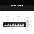 thumbnail image 3 of Clavier de Piano pour Enfants Portable Doux 49 Touches Piano à Rouler Jouet Instrument de Musique, 3 of 8
