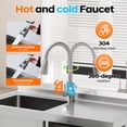 thumbnail image 4 of EDTara 39” Single Bowl Utility Sink, Stainless Steel Free Standing Unit Featuring Drawer, Workbench, Storage Rack, Faucet, and All-Inclusive Plumbing Set for Kitchen, Laundry, or Workshop, 4 of 7