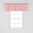 thumbnail image 2 of Ambesonne Floral Window Valance, Abstract Tender Flower, 54" X 18", Rose Dark Coral, 2 of 3