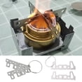 thumbnail image 1 of Alcohol Stove Stand Rack Rustproof Heat-Resistant Compact Size Lightweight Outdoor Stove Bracket Camping Supplies, 1 of 7