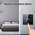 thumbnail image 2 of Mistaha Smart Touch Screen Temperature Controller with Tuya APP Control, Programmable Voice Control Panel for AC/Floor Heating, Water/Electric Heating, Black - ME82 3A Water Collecting Temperature, 2 of 7
