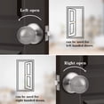 thumbnail image 4 of Probrico Poignées de Porte de Passage en Nickel Brossé, Bouton de Porte Rond pour Couloir Intérieur et Garde-Robe, Poignées de Porte Intérieures Sans Clé avec Serrure, Lot de 2, 4 of 7
