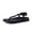 Black, variant on Era Rope Thong Strappy Sandals for Women, Flat Minimalist Sandals Women Footwear with Adjustable Ankle Support
